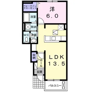 フィオーレ・花【1階】の間取り