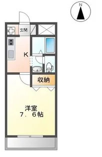 リバティーハイツ・エビハラ【2階】の間取り