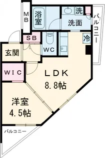 パークアクシス自由が丘テラス【2階】の間取り