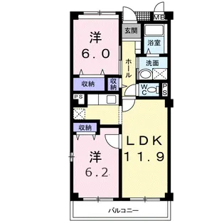 クレメント・ヴィラ【1階】の間取り