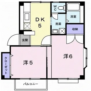 カサベルデⅡ【1階】の間取り