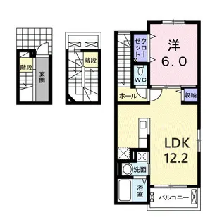 ラ・ネージュ Ⅱ【3階】の間取り