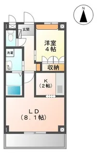 ベルメゾン三ノ町【3階】の間取り
