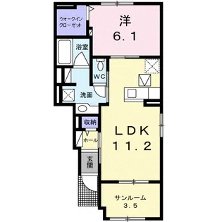 レゴリス【1階】の間取り