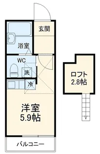 Windy Hills 横浜吉野町【3階】の間取り