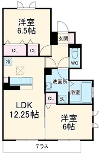 ベルグレイス湘南A【1階】の間取り