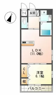 アオイリオーサ【2階】の間取り