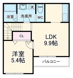 サン・ミロー【2階】の間取り