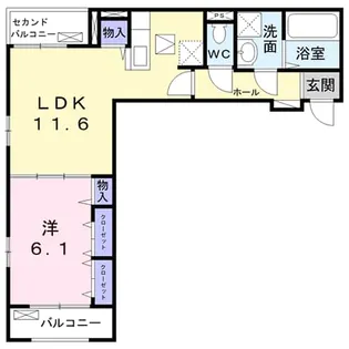 アバンセⅥ【2階】の間取り