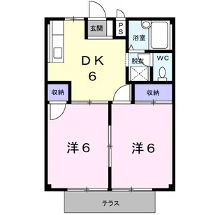 コーポAI【1階】の間取り