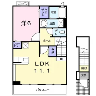 セレノⅡ【2階】の間取り