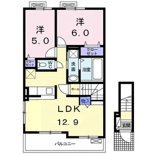 ヴィオラ【2階】の間取り