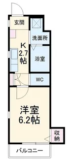 グリーンズパレット【101号室】の間取り