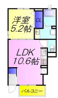 アルファ グランメール【1階】の間取り