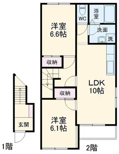 エルピーノ【202号室】の間取り