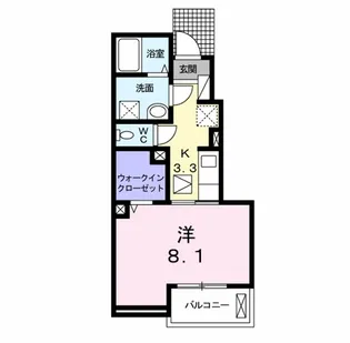 ピュアレジデンスA【1階】の間取り