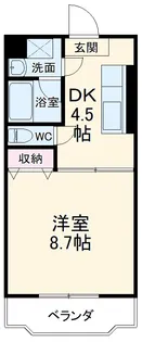 アムールARAKU Ⅰ【302号室】の間取り