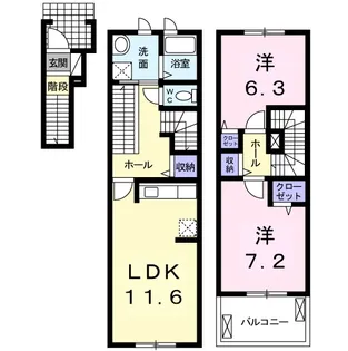 ミュゼ【2階】の間取り