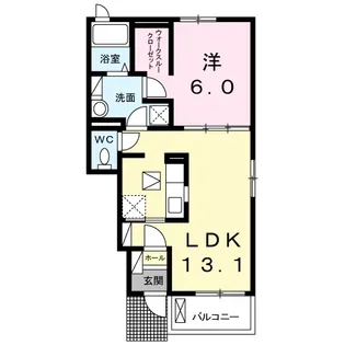 グランフェリシアC【1階】の間取り