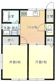 ベルシャンパレス【105号室】の間取り