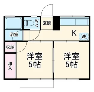 コーポ・K【203号室】の間取り
