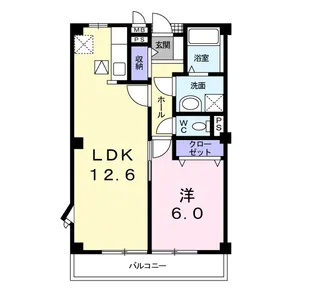 サニーフォレストB【2階】の間取り