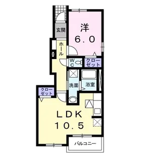 メゾン アンジュ【1階】の間取り