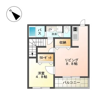 サンクリスタル【2階】の間取り