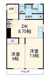 今嶺ビル【301号室】の間取り