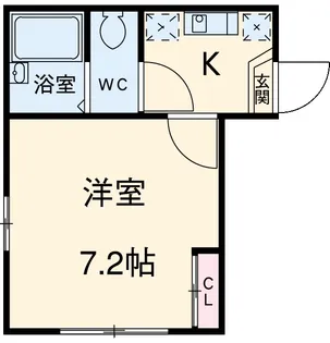 アークみらい横浜【101号室】の間取り