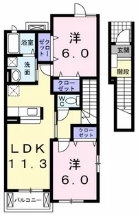 レジェンドアーク Ⅰ【2階】の間取り