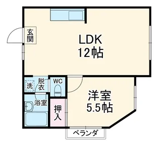 タウン西野【503号室】の間取り