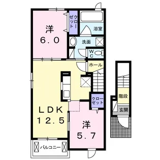 ソレイユ【2階】の間取り