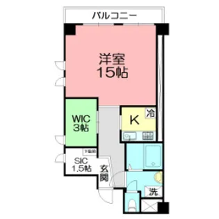 プロシード小池【501号室】の間取り