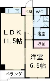 ハイムエクセル【3B号室】の間取り