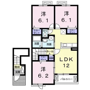 レジデンス マーナ【2階】の間取り