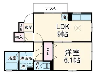 メゾン丸山【101号室】の間取り