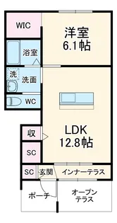 Verger Colline【1階】の間取り
