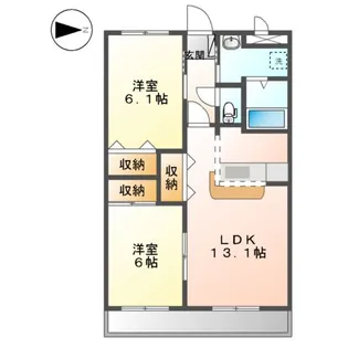 クローバービル【3階】の間取り