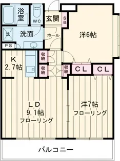 平和ビル【6階】の間取り