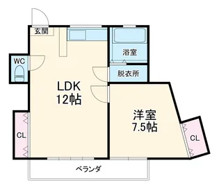 地建ハイツ【3階】の間取り