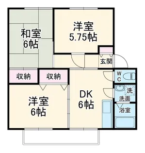 プラザ樹苑A【2階】の間取り
