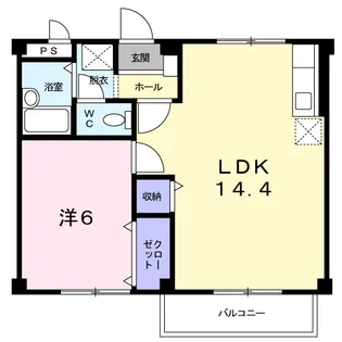 サンハイツT【1階】の間取り