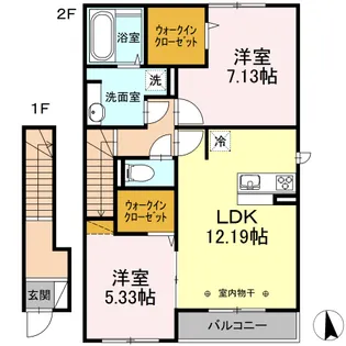 ウィステリア大磯【2階】の間取り