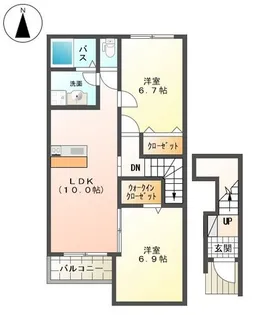 パールM&M【201号室】の間取り