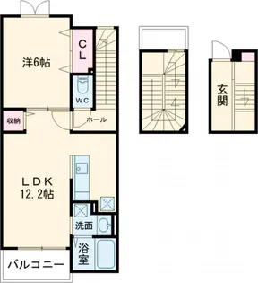 セリシールA【304号室】の間取り