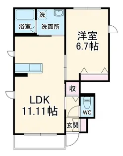 シャルムⅡ【1階】の間取り