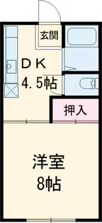政海ハイツ【2階】の間取り
