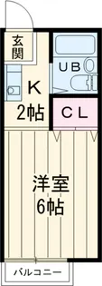 ビューラーオークボC棟【2階】の間取り
