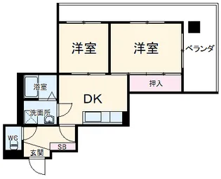 ヒューマンレジデンスⅡ【4階】の間取り